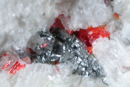 Rathite and Realgar from Lengenbach Quarry, Binntal, Wallis, Switzerland (Type Locality for Rathite)