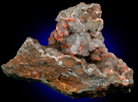 Heulandite-Ca on Quartz from Garrawilla Station, near Gunnedah, New South Wales, Australia