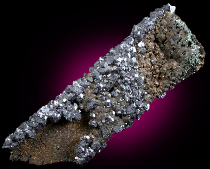 Pyrite and Galena pseudomorph after Anhydrite from Milliken Mine, Viburnum Trend, Reynolds County, Missouri