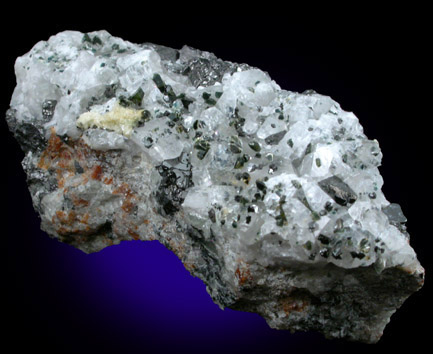 Iowaite on Calcite from Palabora Mine, Phalaborwa Complex, Limpopo Province (formerly Transvaal), South Africa