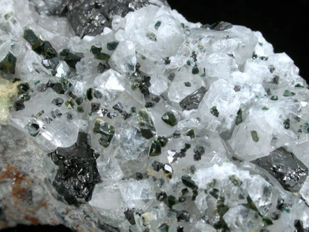 Iowaite on Calcite from Palabora Mine, Phalaborwa Complex, Limpopo Province (formerly Transvaal), South Africa