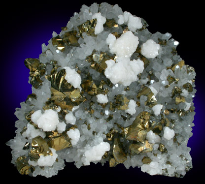 Chalcopyrite, Dolomite, Quartz from Suior Mine, Cavnic, Maramures, Romania