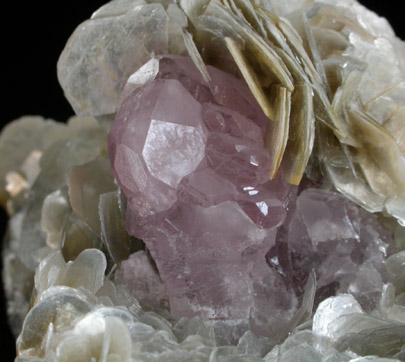 Fluorapatite on Muscovite from Xuebaoding Mountain near Pingwu, Sichuan Province, China