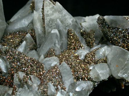 Marcasite on Calcite from Brushy Creek Mine, Viburnum Trend, Reynolds County, Missouri