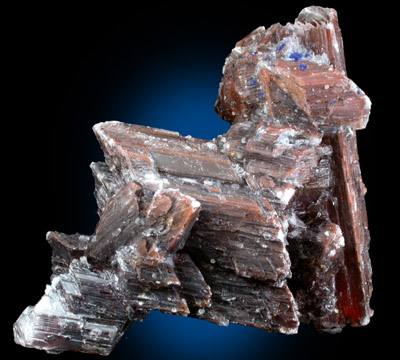 Gypsum with Goethite and Azurite inclusions from Agios Konstandinos, Lavrion (Laurium) Mining District, Attica Peninsula, Greece