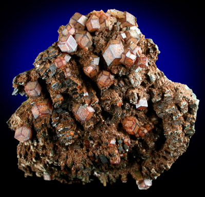 Andradite Garnet on Hedenbergite from Mega Xhorio, Serifos Island, Greece