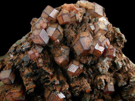 Andradite Garnet on Hedenbergite from Mega Xhorio, Serifos Island, Greece