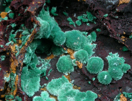 Malachite, Goethite, Siderite from Lavrion (Laurium) Mining District, Attica Peninsula, Greece