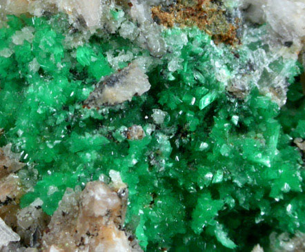 Annabergite var. Cabrerite from Lavrion (Laurium) Mining District, Attica Peninsula, Greece