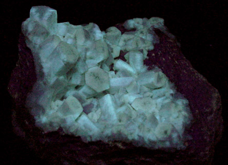 Strontianite pseudomorphs after Celestine from Lime City, Wood County, Ohio