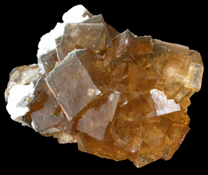 Fluorite with Pyrite and Calcite from Moscona Mine, Villabona District, Asturias, Spain