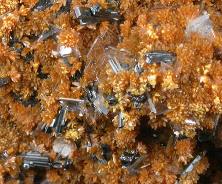 Orpiment, Hutchinsonite, Barite from Quiruvilca District, Santiago de Chuco Province, La Libertad Department, Peru