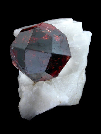 Spessartine Garnet on Albite from Shigar Valley, Skardu District, Baltistan, Gilgit-Baltistan, Pakistan