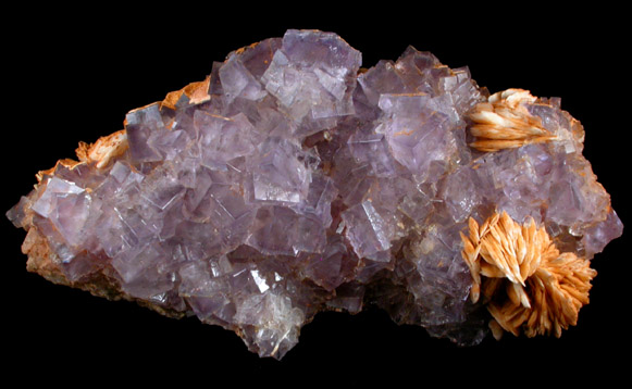 Fluorite with Barite from Caravia-Berbes District, Asturias, Spain