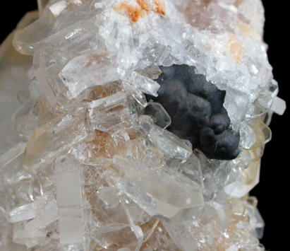 Barite and Psilomelane from Stanislawow, Zielona Gord, Poland