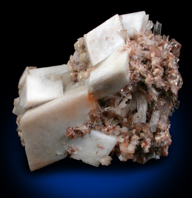 Calcite and Hemimorphite from Mina el Potos, Santa Eulalia District, Aquiles Serdn, Chihuahua, Mexico