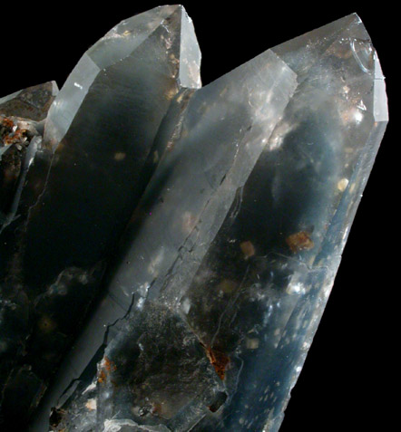 Quartz with Actinolite var. Byssolite inclusions from Puiva Deposit, Tyumenskaya Oblast', Sub-Polar Ural Mountains, Russia