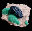 Azurite and Malachite from Tsumeb Mine, Otavi-Bergland District, Oshikoto, Namibia