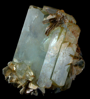 Beryl var. Aquamarine with Muscovite from Mawi Pegmatite, Nuristan Province, Afghanistan