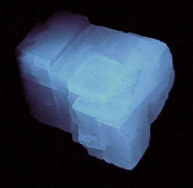 Calcite (fluorescent and phosphorescent) from near Lampasas, Burnet County, Texas