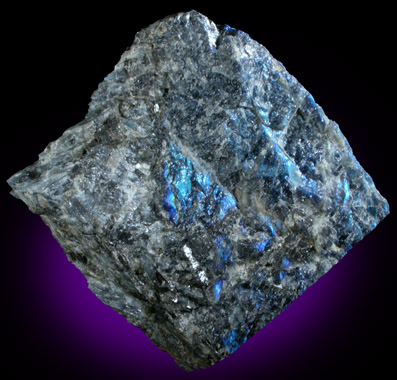 Anorthite var. Labradorite from Nain, Labrador, Newfoundland, Canada (Type Locality for Labradorite)