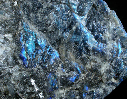 Anorthite var. Labradorite from Nain, Labrador, Newfoundland, Canada (Type Locality for Labradorite)