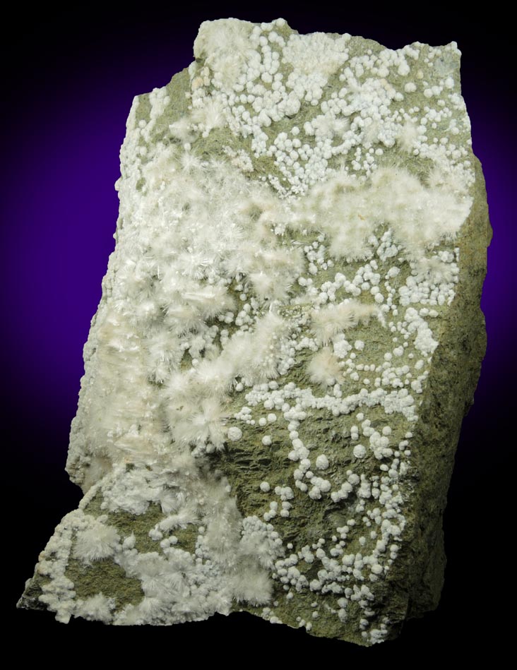 Artinite and Hydromagnesite from Spring Street at Medford Road, Staten Island, New York City, Richmond County, New York