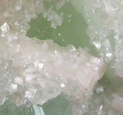 Apophyllite on Datolite from Borosilikatnoye deposit, Dalnegorsk, Primorskiy Kray, Russia