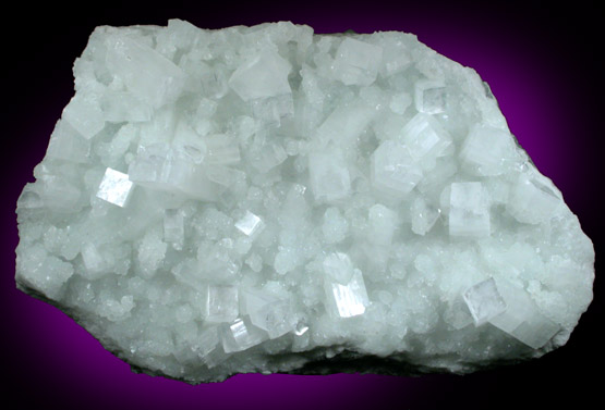 Apophyllite on Prehnite from Mumbai, Maharashtra, India