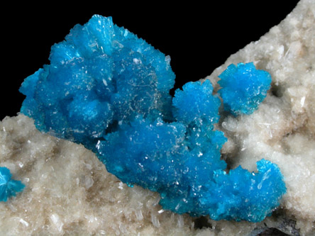 Cavansite on Stilbite from Wagholi Quarry, Maharashtra, India