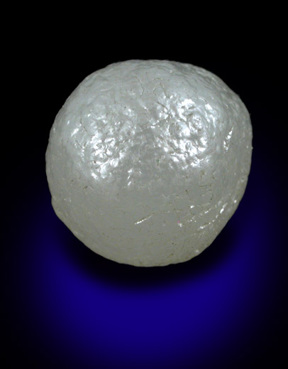 Diamond (16.51 carat spherical Ballas crystal) from Paraguassu River District, Bahia, Brazil