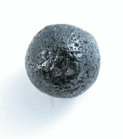 Diamond (4.40 carat spherical Ballas crystal) from Paraguassu River District, Bahia, Brazil