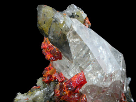 Realgar and Calcite from Shimen, Hunan, China