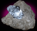 Molybdenite on Quartz from Moly Hill Mine, La Motte Township, Québec, Canada