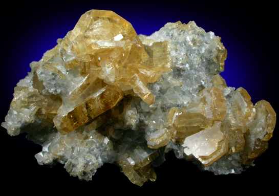 Barite with Calcite from Meikle Mine, Elko County, Nevada