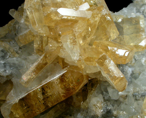 Barite with Calcite from Meikle Mine, Elko County, Nevada