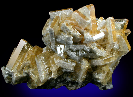 Barite with Calcite from Meikle Mine, Elko County, Nevada