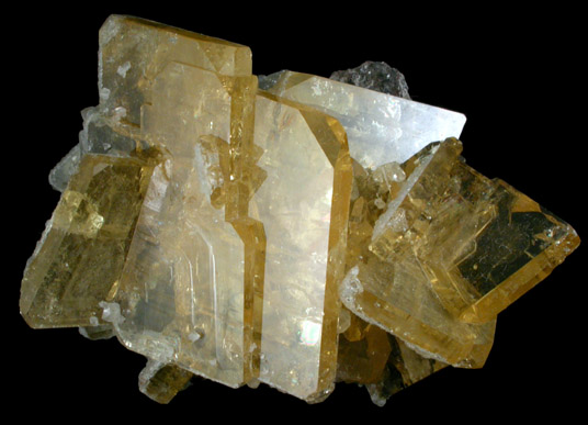 Barite with Calcite from Meikle Mine, Elko County, Nevada