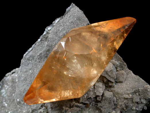 Calcite on Limestone from Elmwood Mine, Carthage, Smith County, Tennessee