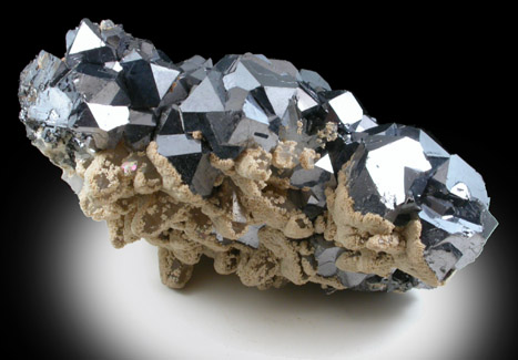 Galena (cubo-octahedral crystals) from Dalnegorsk, Primorskiy Kray, Russia