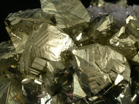 Chalcopyrite with Quartz and Siderite from San Martin Mine, Zacatecas, Mexico