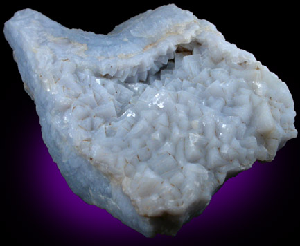 Quartz var. Chalcedony pseudomorphs after Fluorite from Trestia, south of Cavnic, Maramures, Romania