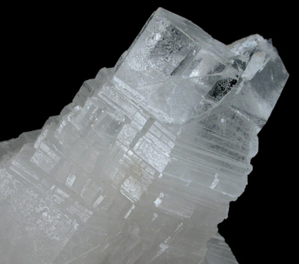 Quartz (unusual stepped-growth) from Borosilikatnoye deposit, Dalnegorsk, Primorskiy Kray, Russia