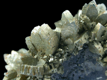 Marcasite on Galena from Mid-Continent Mine, Picher, Ottawa County, Oklahoma