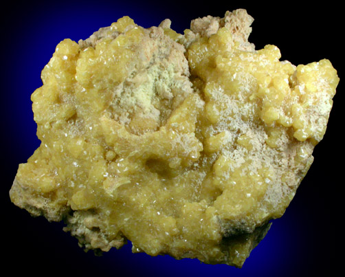 Sulfur with Aragonite from Agrigento District (Girgenti), Sicily, Italy