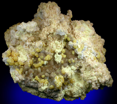 Sulfur with Aragonite from Agrigento District (Girgenti), Sicily, Italy