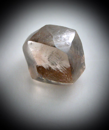 Diamond (0.90 carat dodecahedral crystal) from Northern Cape Province, South Africa