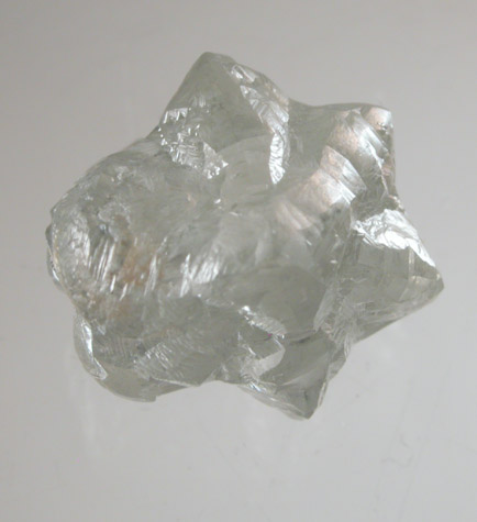 Diamond (4.51 carat star-twin crystal) from Finsch Mine, Free State (formerly Orange Free State), South Africa