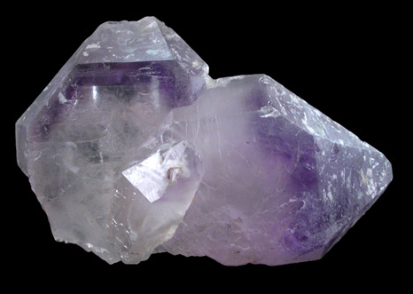 Quartz var. Amethyst Japan Law-twinned from Fengjiashan Mine, Daye, Hubei, China