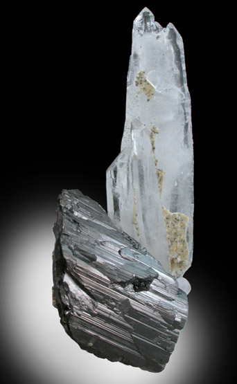 Ferberite and Quartz from Panasqueira Mine, Barroca Grande, 21 km. west of Fundao, Castelo Branco, Portugal